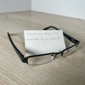 Jimmy Choo JC30 ZY8 Eyeglasses Black Frames Flex Hinge 51-17-135 Excellent Cond